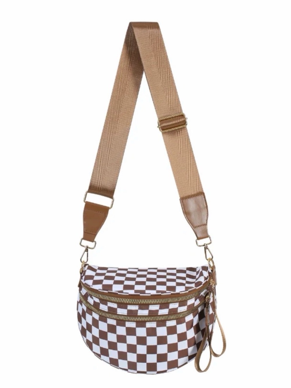 Emmafy Checkered Crossbody Bum Bag